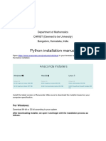Python Jupyter Installation Manual