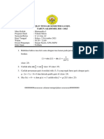 7 Pertemuan 8 Ujian Tengah Semester Ganjil Mesin 2021 - 2022