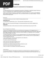 Download Setting up a PHP development environment for Dreamweaver by Charles Nadeau by Darrell SN6145316 doc pdf