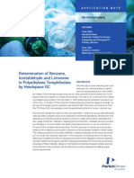 App Determination of Benzene Acetaldehyde and Limonene in Pet 276907