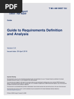 Guide To Requirements Definition and Analysis