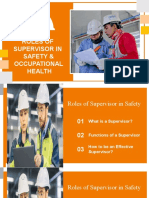 Supervisors' Role in Safety and Occupational Health