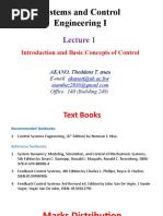 Week 1 - L1 - Introduction and Basic Concepts of Control