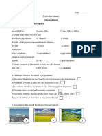 Test de Evaluare Geografie Orizontul Local.