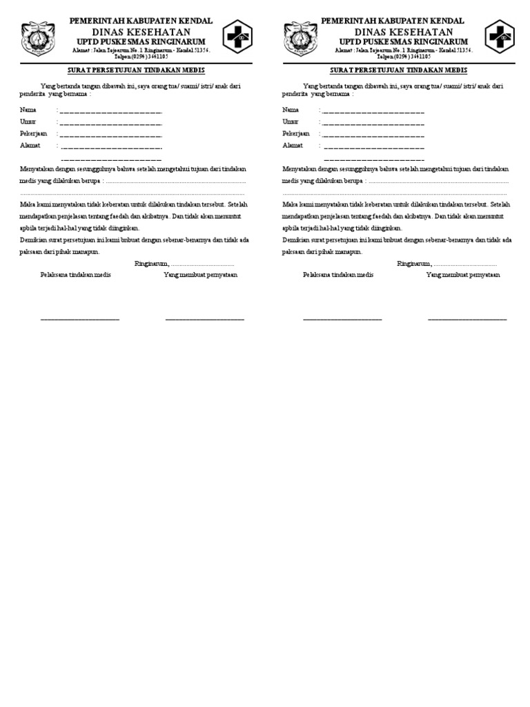 Persetujuan Tindakan Medis Pdf