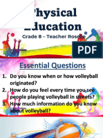 Grade 8 - Lesson 3.1 History of Volleyball