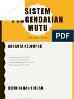 Audit Dan Asurans Kel. 3 - Sistem Pengendalian Mutu