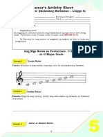 Learner's Activity Sheet: MAPEH Music (Ikalawang Markahan - Linggo 6)