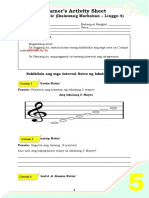 Learner's Activity Sheet: MAPEH Music (Ikalawang Markahan - Linggo 4)