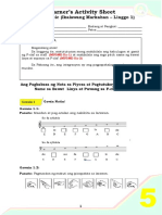 Learner's Activity Sheet: MAPEH Music (Ikalawang Markahan - Linggo 1)