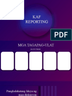 KAF Reporting