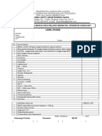 Form Checklist Pasien Masuk Dan Keluar Nicu