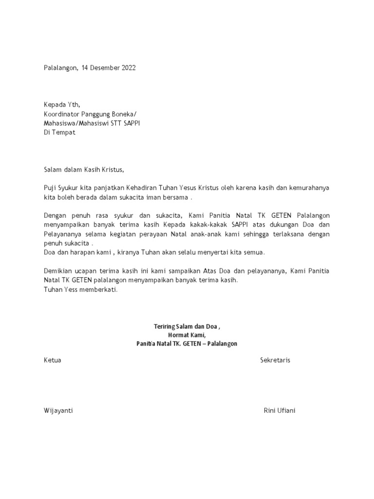 Ucapan Terima Kasih Pdf