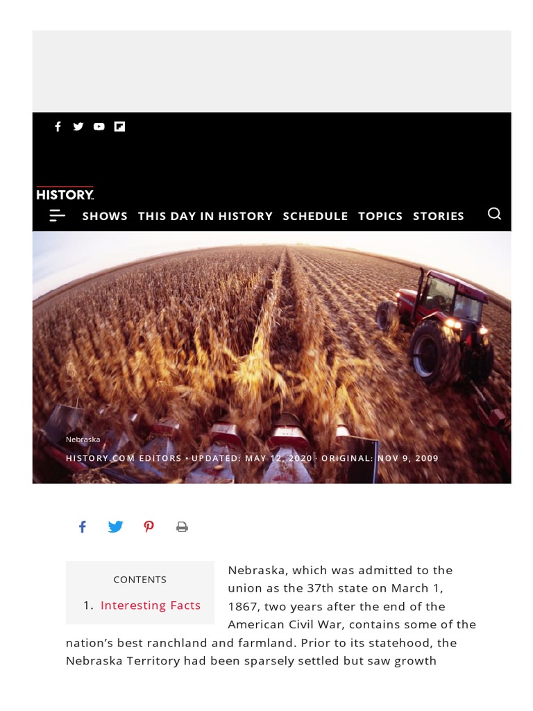 History of Nebraska PDF Nebraska
