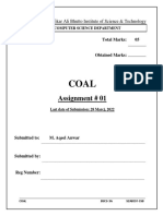 3 COAL Assignment 1