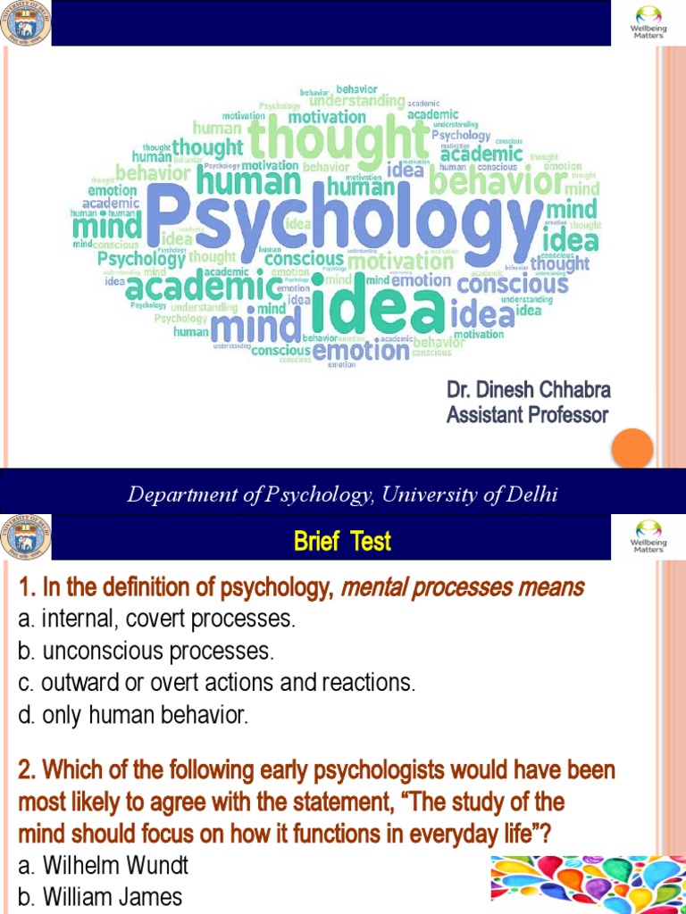Introduction to Psychology Concepts | PDF | Psychology | Goal