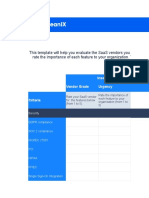 SaaS Vendor Evaluation Template