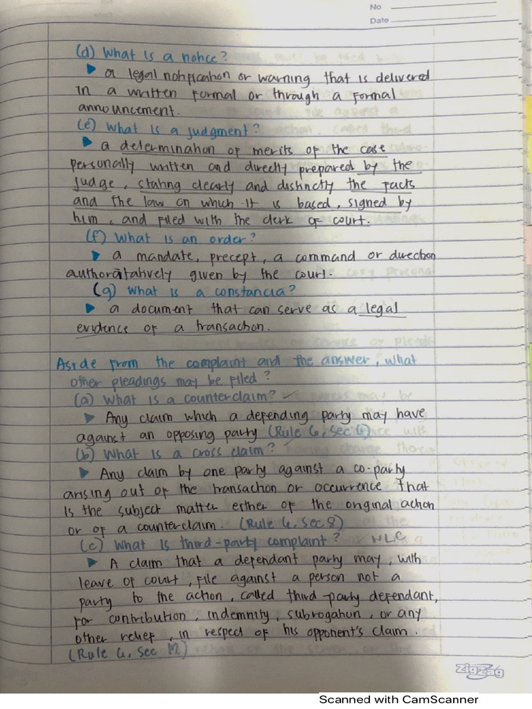 Civ Pro Notes 5 PDF