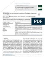 The Effect of Laser Acupuncture on Spasticity in Children With Spastic Cerebral Palsy