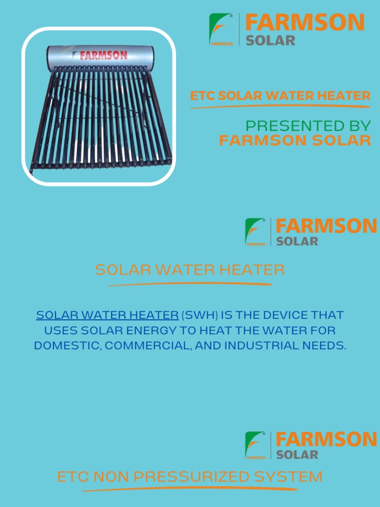 ETC Solar Water Heater | PDF | Technology & Engineering
