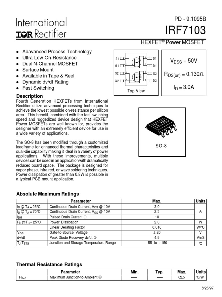 Data Sheet | PDF | Field Effect Transistor | Mosfet