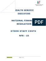 HSE National Financial Regulations guide on allowable staff expenses