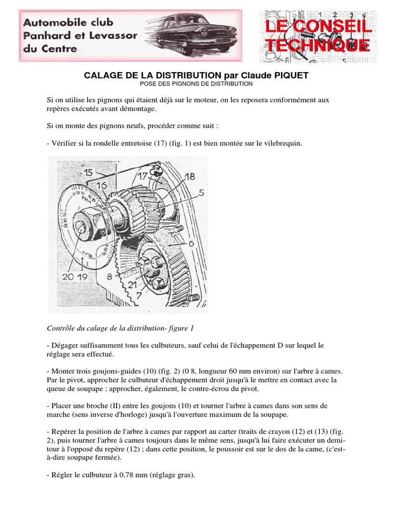 Calage de La Distribution, PDF, Propulsion