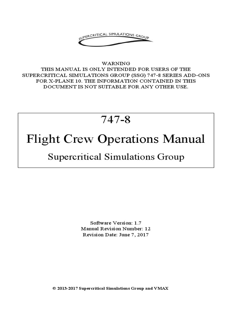 SSG 747-8 Fcom | PDF
