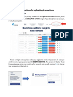 Instructions For Uploading Transactions