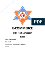 E-Commerce: BIM First Semester