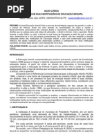 AÇÃO LÚDICA O BRINCAR