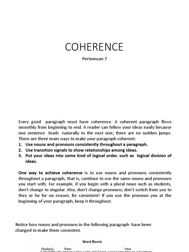 Coherence PDF Pronoun Noun