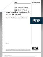 Bs en 927-2-2006 涂料和清漆 木材外部的涂覆材料和涂覆系统 第2部分 性能规范
