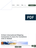 10 Best International Shipping Companies & Liners For Containers (USA & Global)