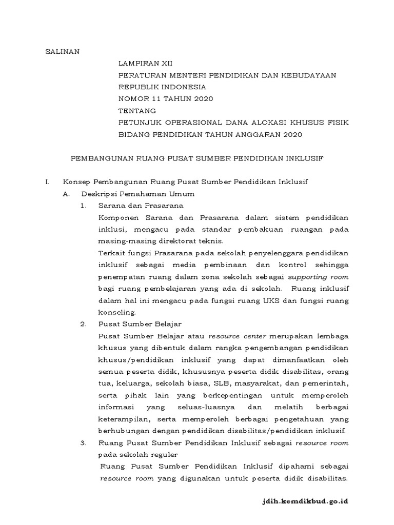 Panduan Pembangunan Ruang Inklusif 2020 | PDF