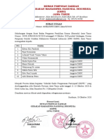 DPD GMNI Jatim - Surat Tugas SKPP Bawaslu Jatim