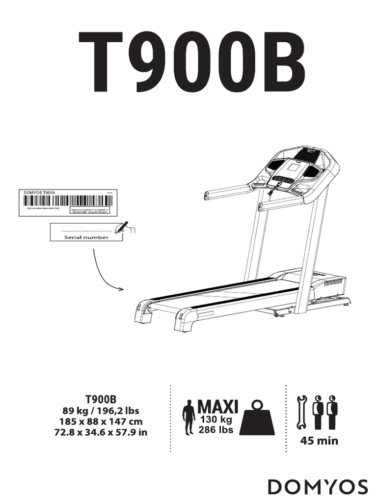 Manual Domyos t900b | PDF
