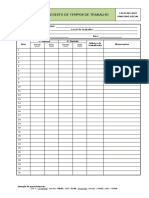 Registo de Tempos de Trabalho