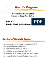Materi Pekan II - Basic Math and Problem Solving Ventilation