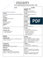 Xi-II Term Portion Paer - 2022-23 (Science Group)