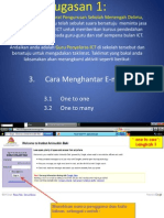 Cara Menghantar E-Mail: 3.1 One To One 3.2 One To Many