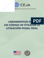 Lineamientos para Un Código de Ética en La Litigación Penal Oral CEJA