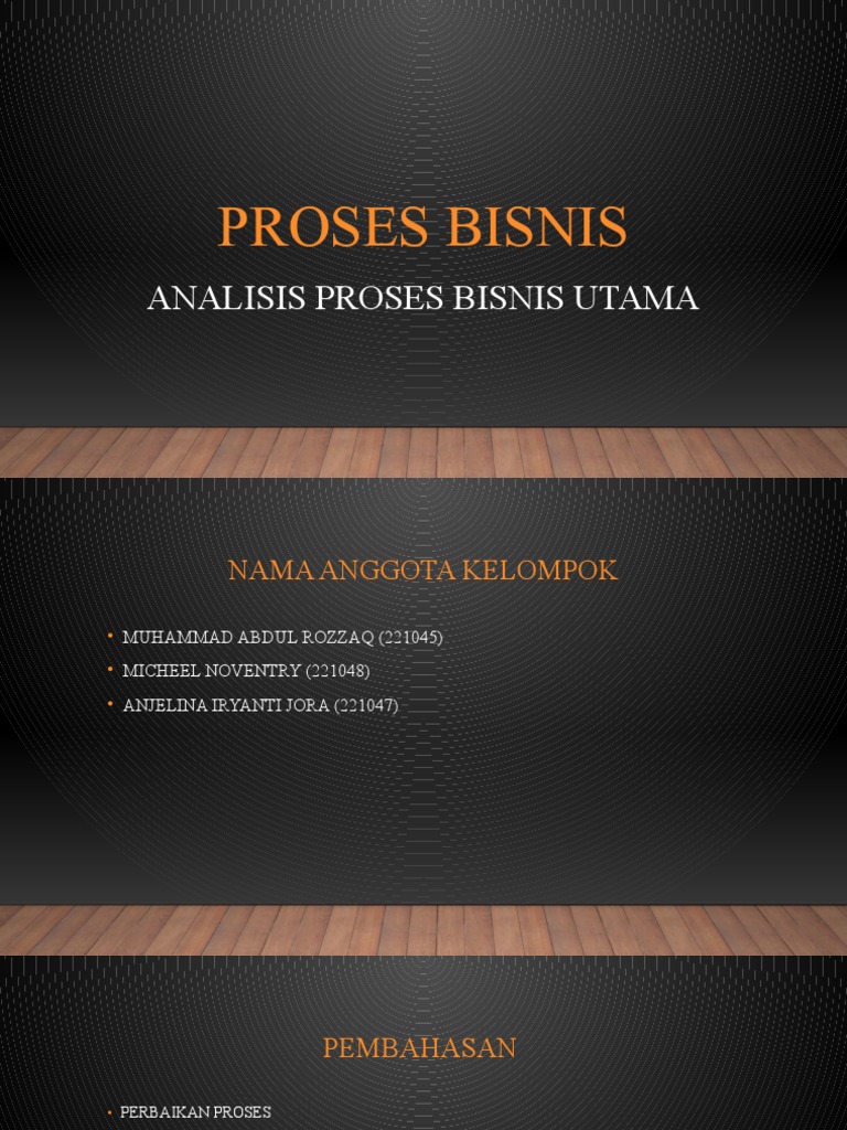 Proses Bisnis | PDF