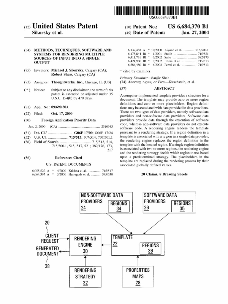 Michael J Sikorsky - Patent On Rendering | PDF
