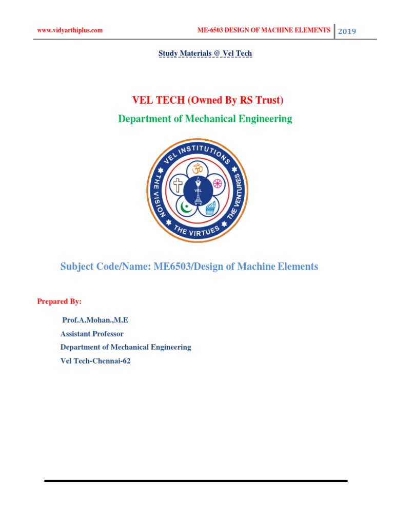 Design of machine elements notes pdf bending stress mechanics 
