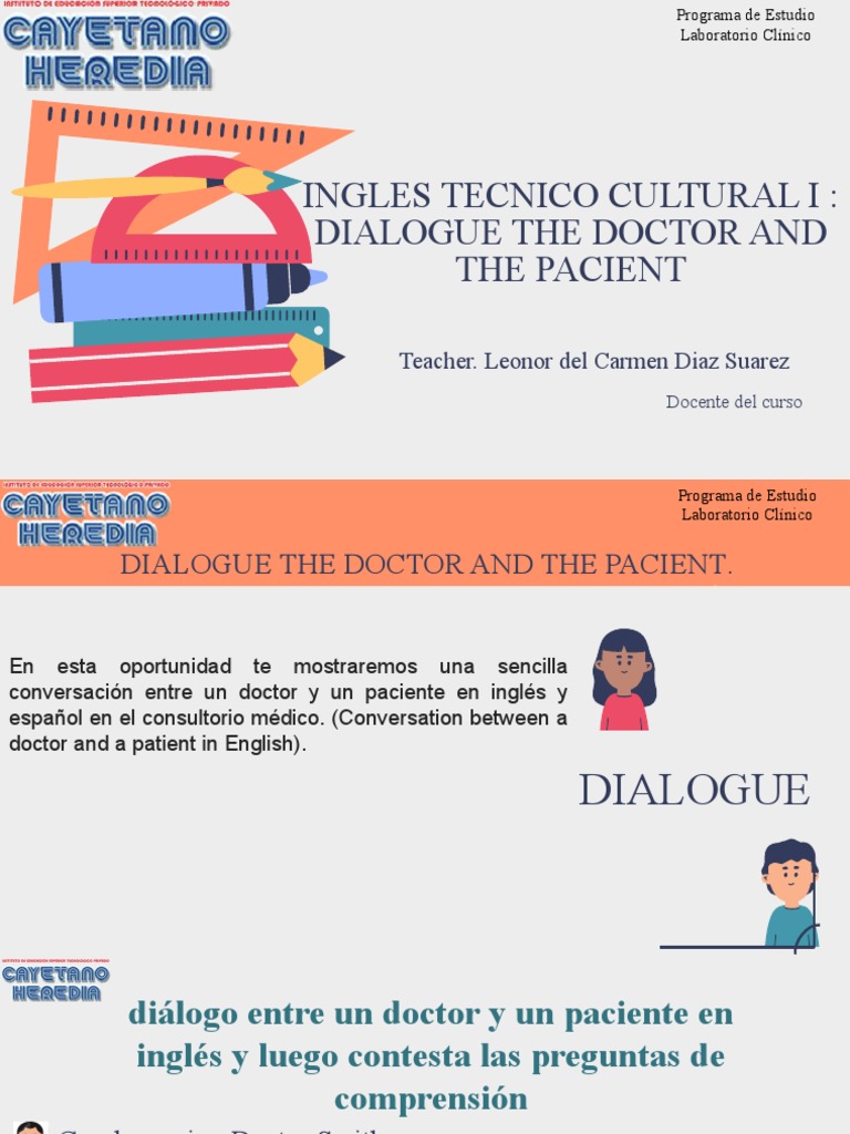 Doctor-Patient Dialogue for Class 7 | PDF | Diseases And Disorders ...