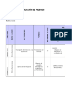 Matriz de Riesgos Minera Mineria Mina