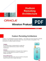 Hudson Remoting Architecture: Winston Prakash