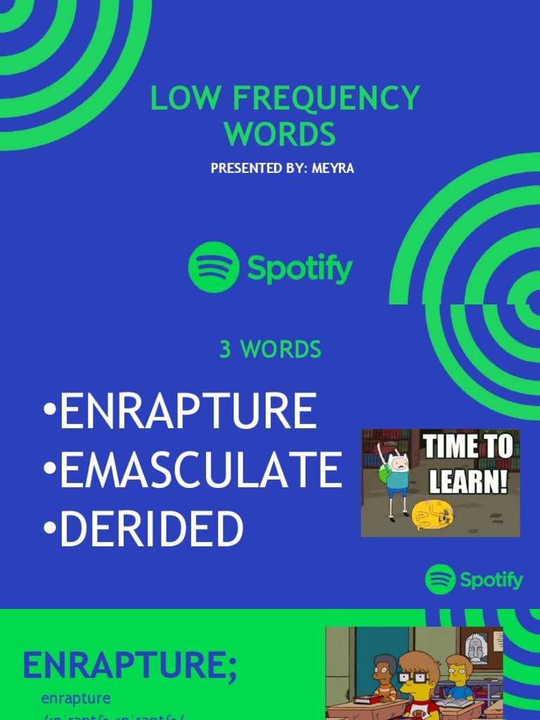 Low Frequency Words Explained | PDF | Language Arts & Discipline | Poetry