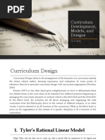 Curriculum Development Models and Designs Autosaved